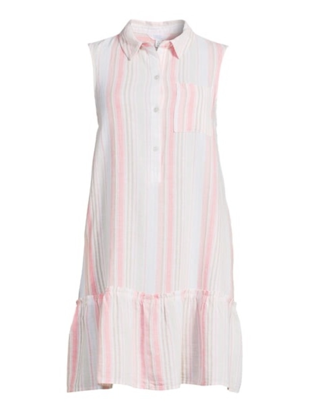 Time and Tru Women's Sleeveless Shirt Dress size 4-6